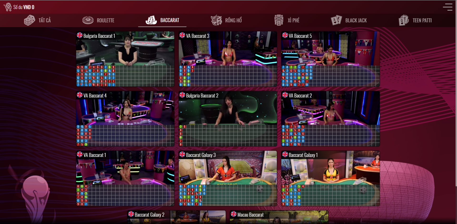 Baccarat casino online tại nhà cái UK88 bet