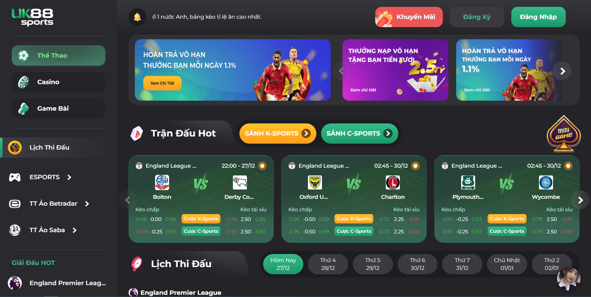 UK88 – Nhà cái uy tín, tỷ lệ trả thưởng cao