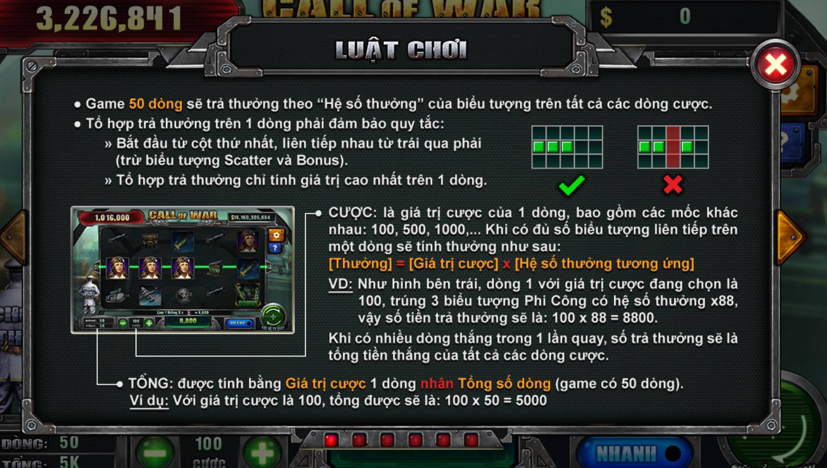 Luật chơi Call of War tại UK88 mới nhất