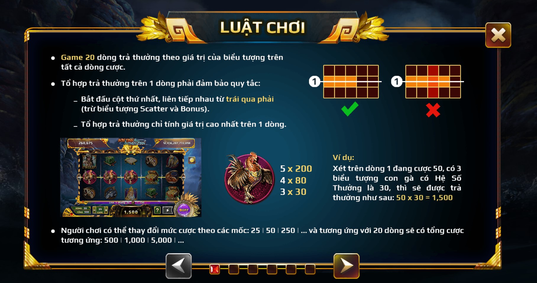 Hệ thống trò chơi Sơn Tinh Thủy Tinh UK88 thế nào?