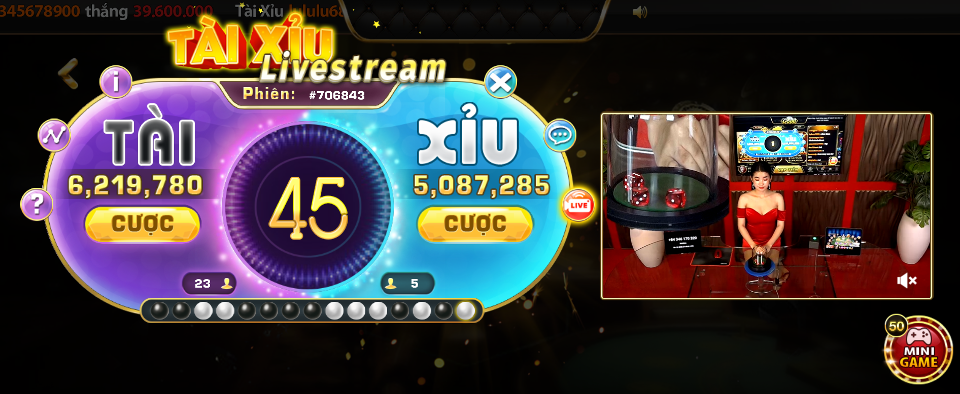Bật mí mẹo chơi Tài xỉu Live Stream