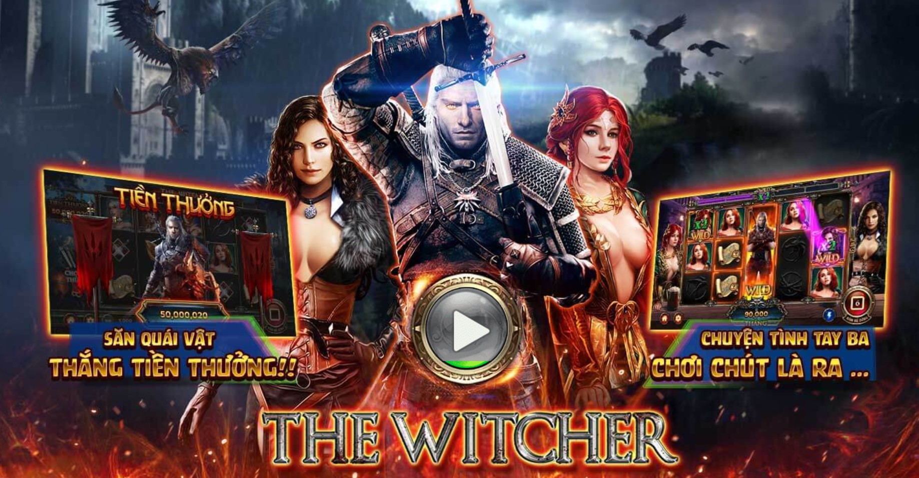 Giới thiệu nổ hũ The Witcher cổng cược UK88