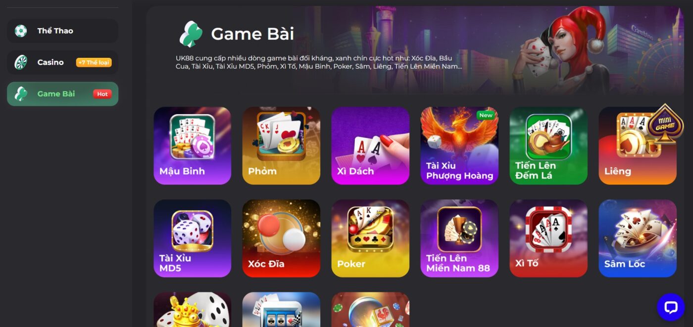 Giới thiệu về game bài Poker của nha cai UK88 